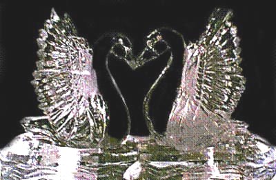 Click on image to view full size [Image - 1.5 block Kissing Swans]